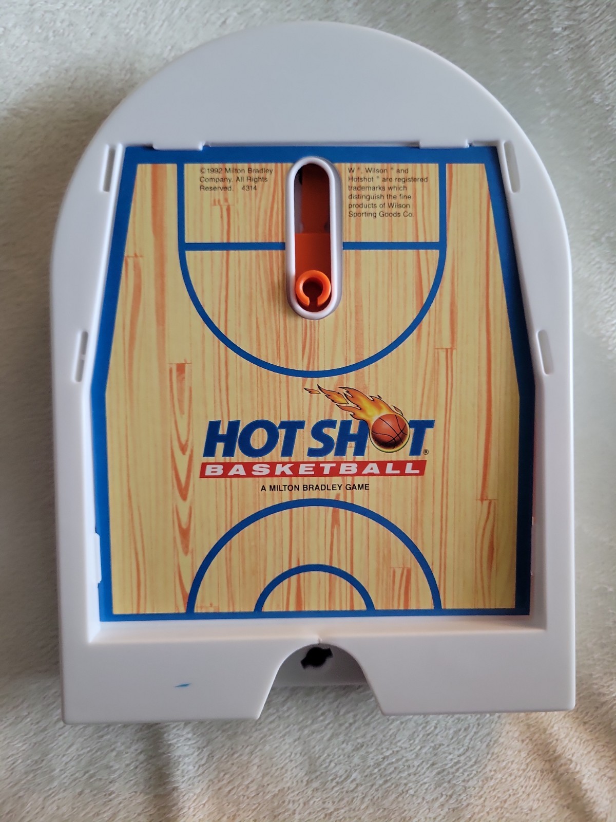 Vintage 1992 Milton Bradley Travel Hot Shot Basketball Game w/ Box