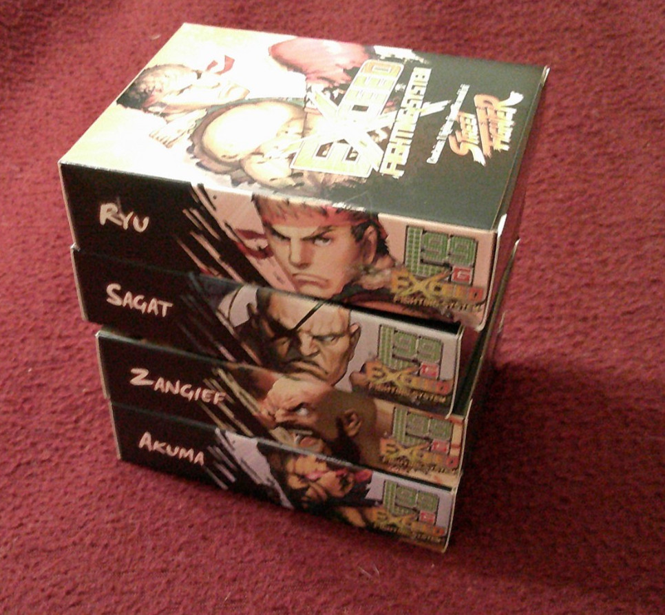 Level 99 Exceed Fighting System Ryu box contents Street Fighter (box missing)
