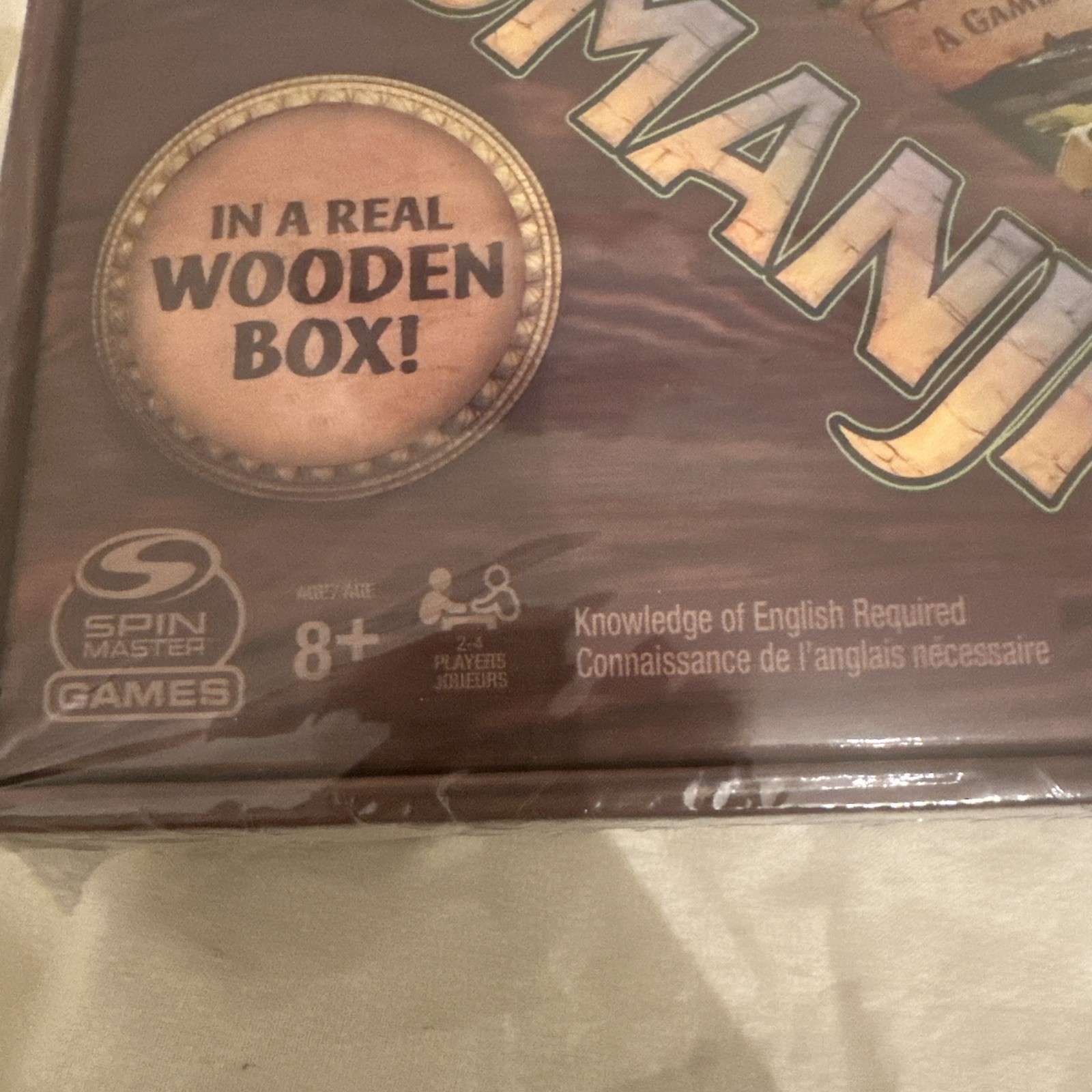 Jumanji The Game Real Wooden Box Edition of the Classic Adventure Board Game NEW