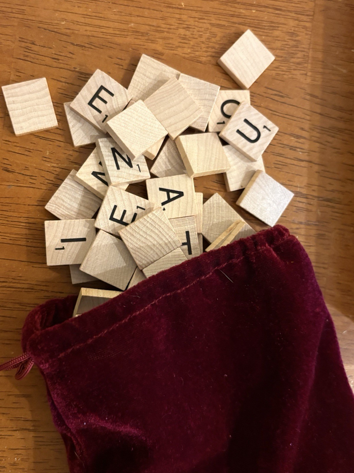 Scrabble Vintage Game Collection Bookshelf Edition Wooden Box Case 2005