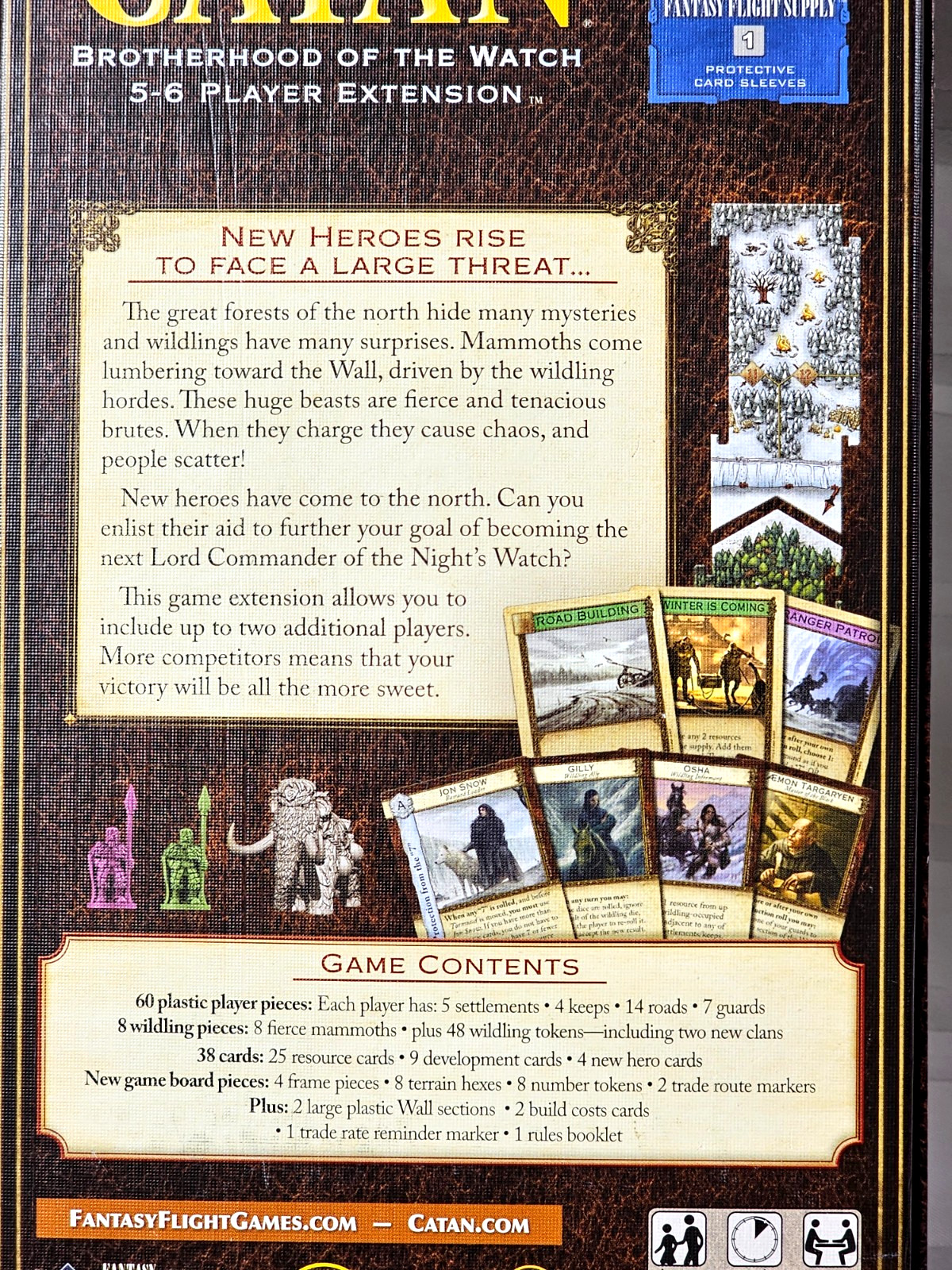CATAN GAME OF THRONES BROTHERHOOD OF THE WATCH MAMMOTH EXTENSION BOARD GAME