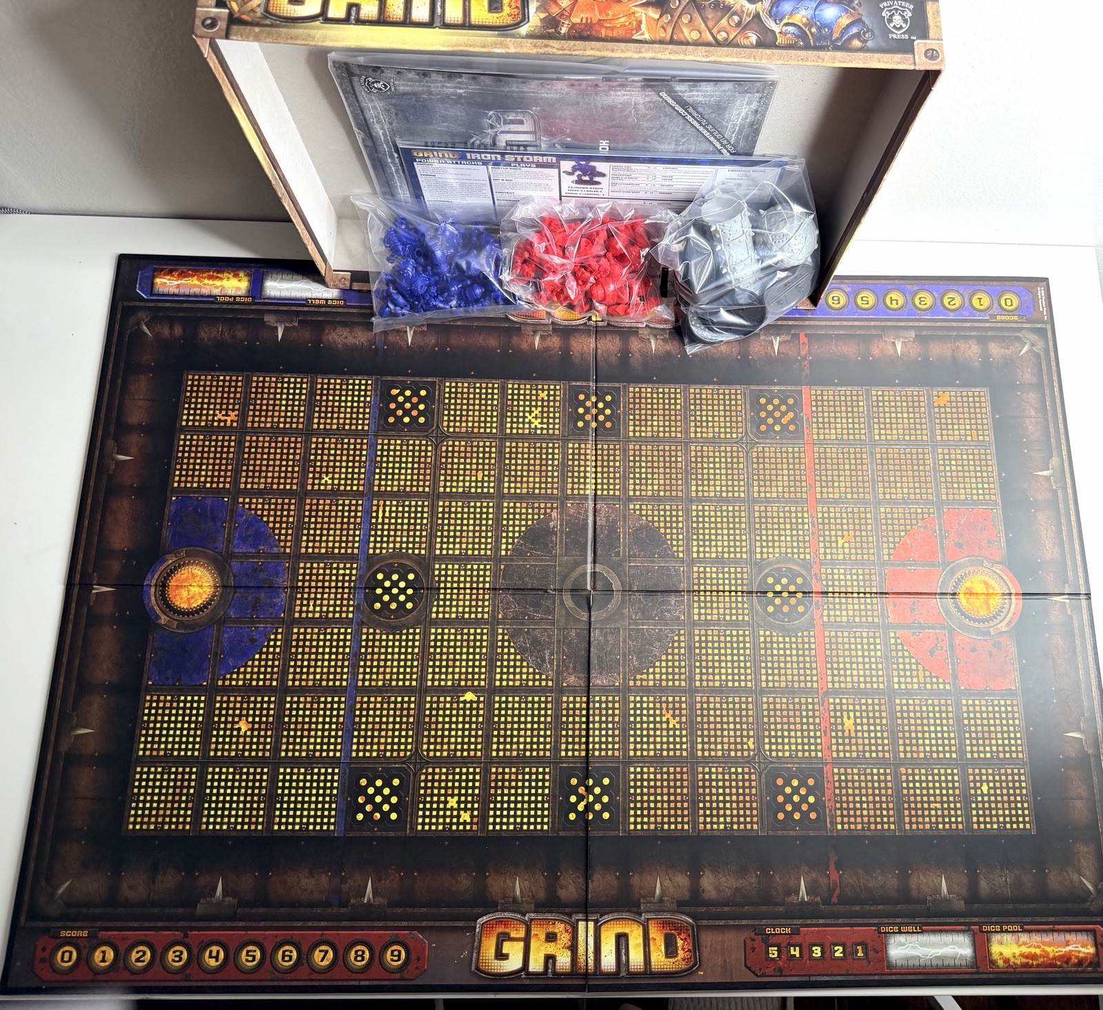 Grind Full Metal Battle Sport Board Game Privateer Press 09 COMPLETE War Machine