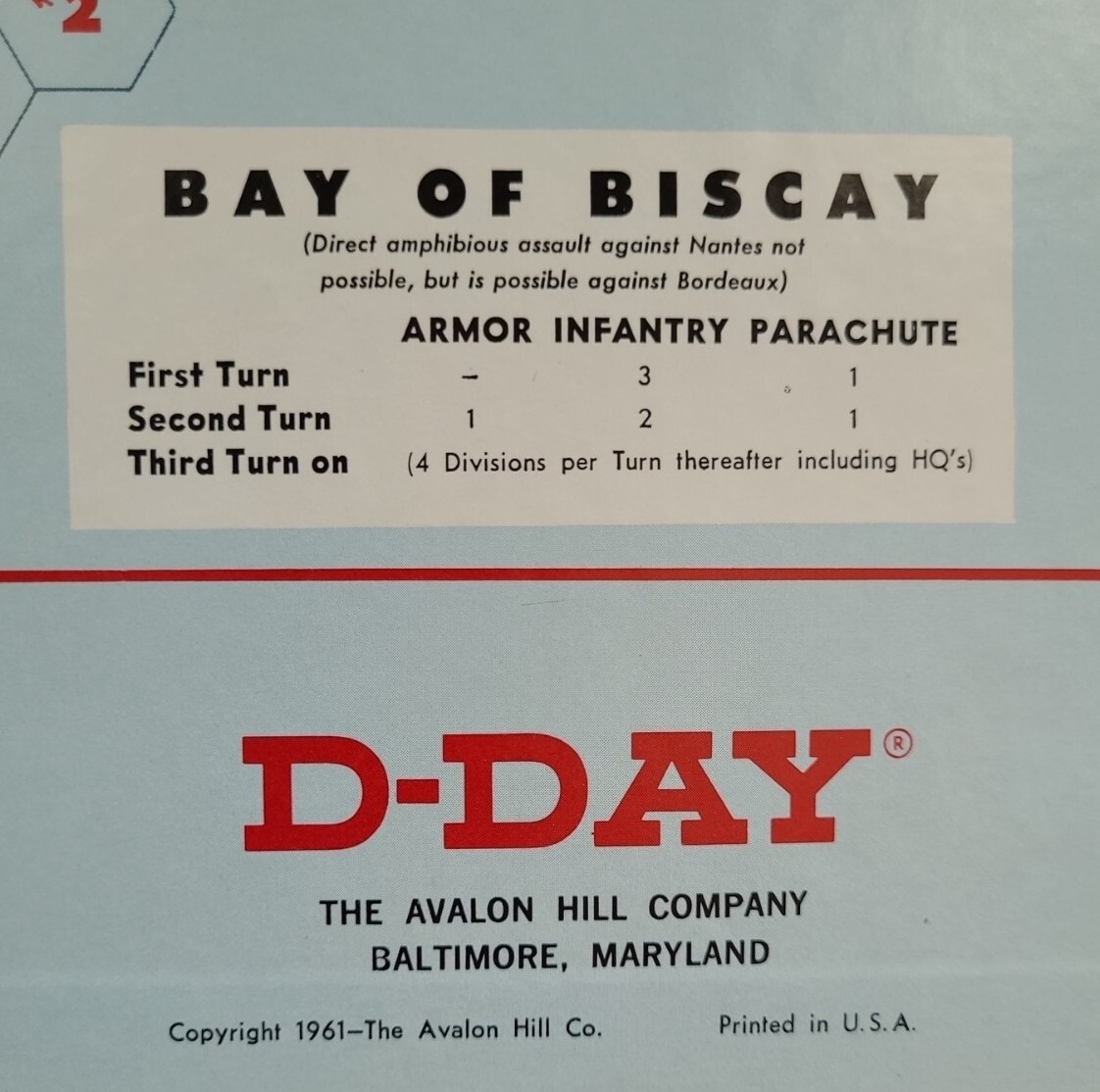 Avalon Hill D-Day Invasion Game 508 World War II Allied German Battle Complete