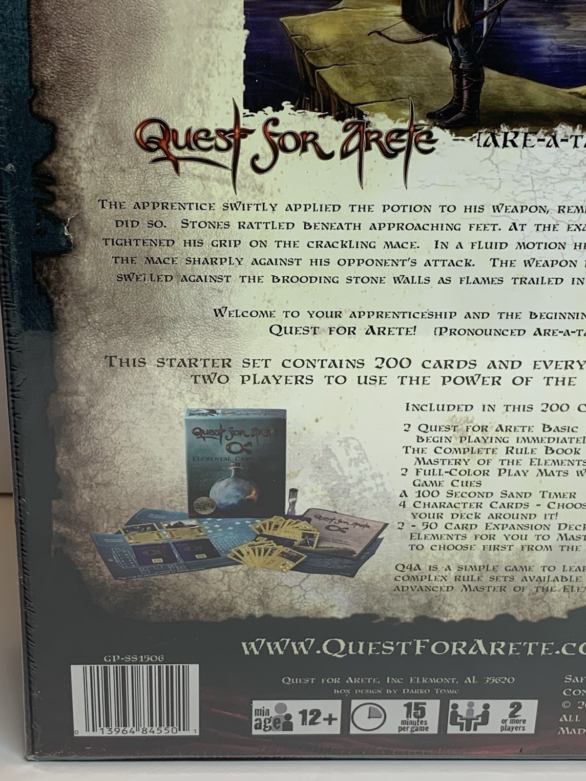 Quest For Arete Elemental Card Game Starter Set ~ New & Sealed