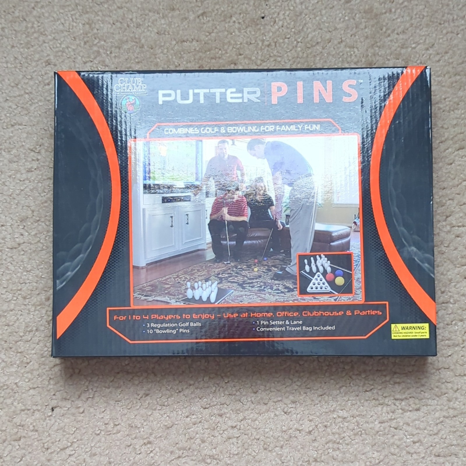 Club Champ Putter Pins Family Sports Game Complete Set Travel Bag Ages 8-11 2022