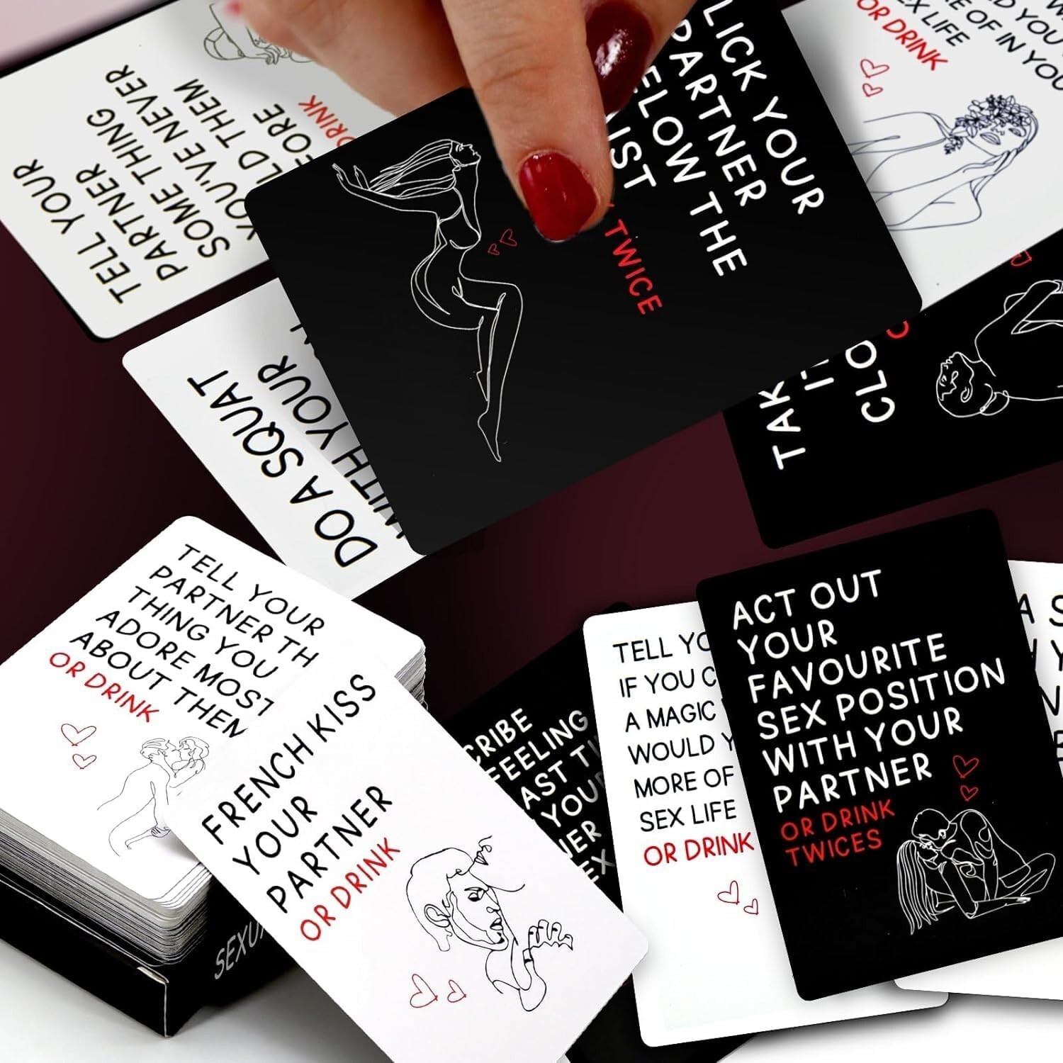 Excited and Exhausted Card Game Couple Erotic Drinking Games