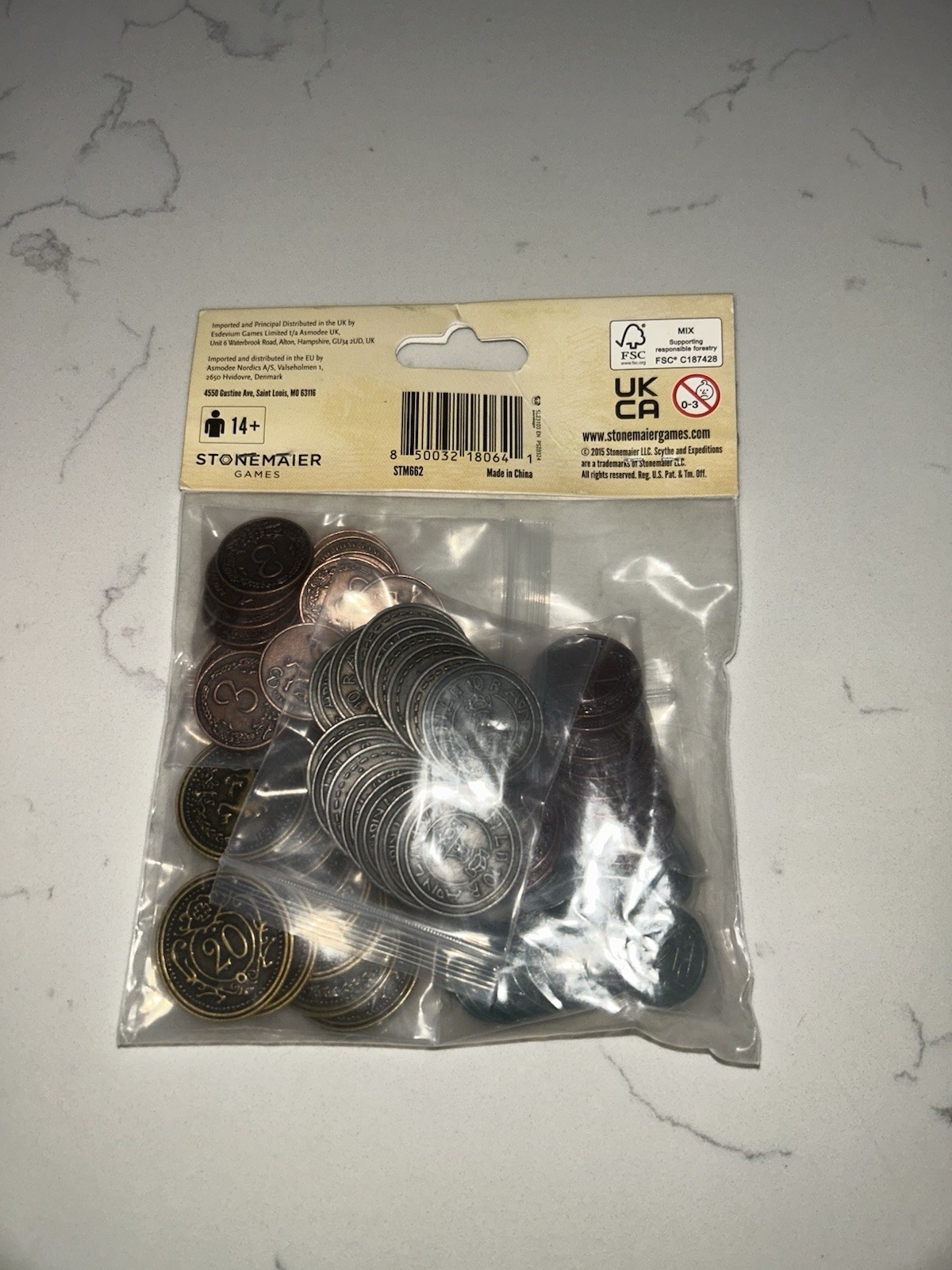 Stonemaier Games Metal Coins (Scythe & Expeditions) FREE SHIPPING