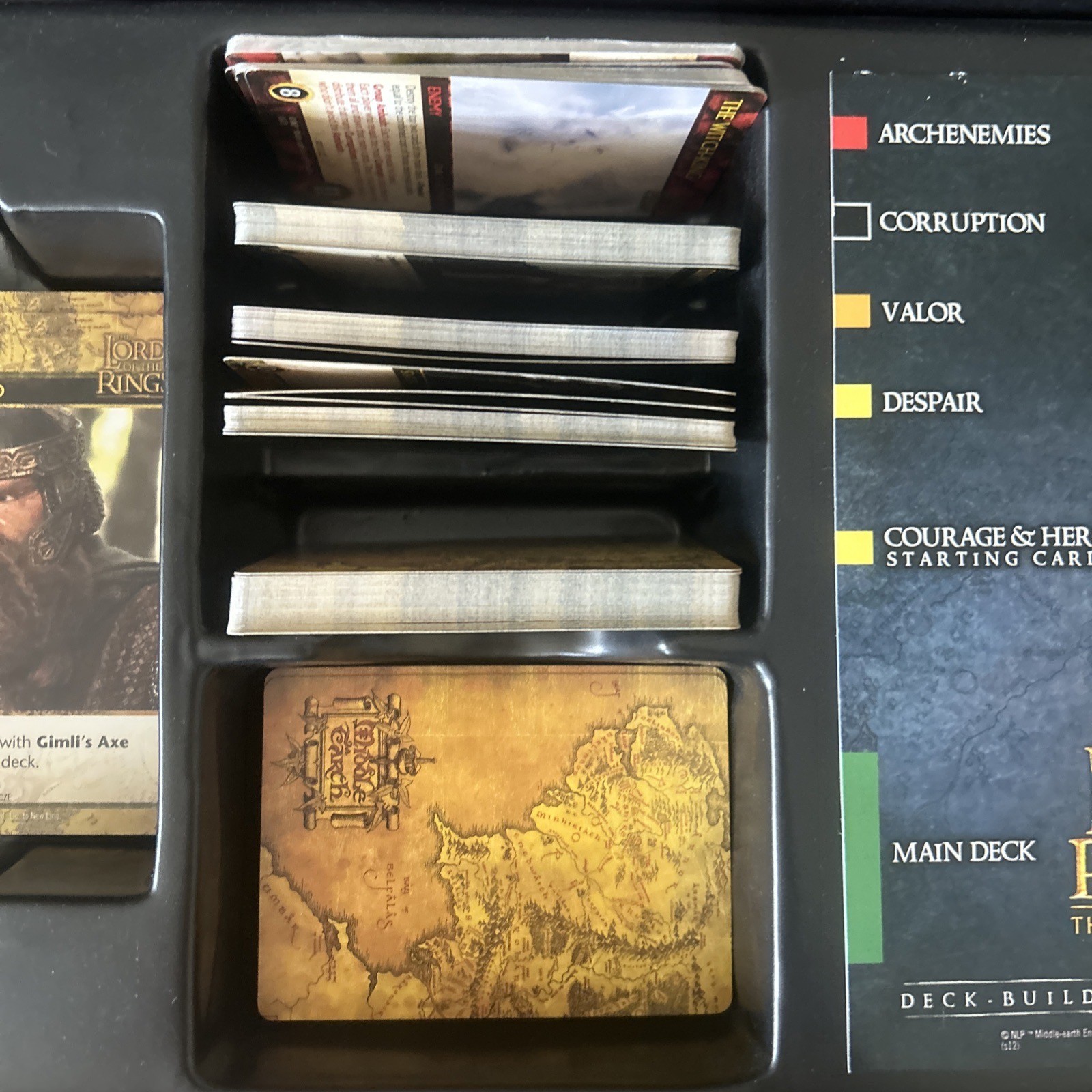 LORD OF THE RINGS Fellowship of the Ring Deck-Building Game LOTR Cryptozoic 2012