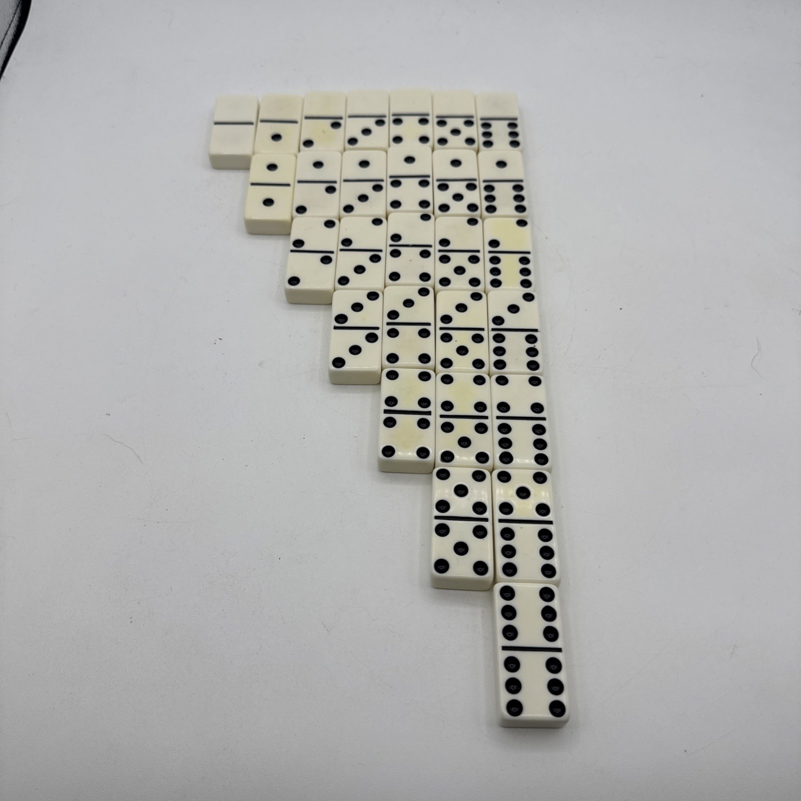 Puremco Marblelike Professional Extra Thick Dominoes US Army White Complete