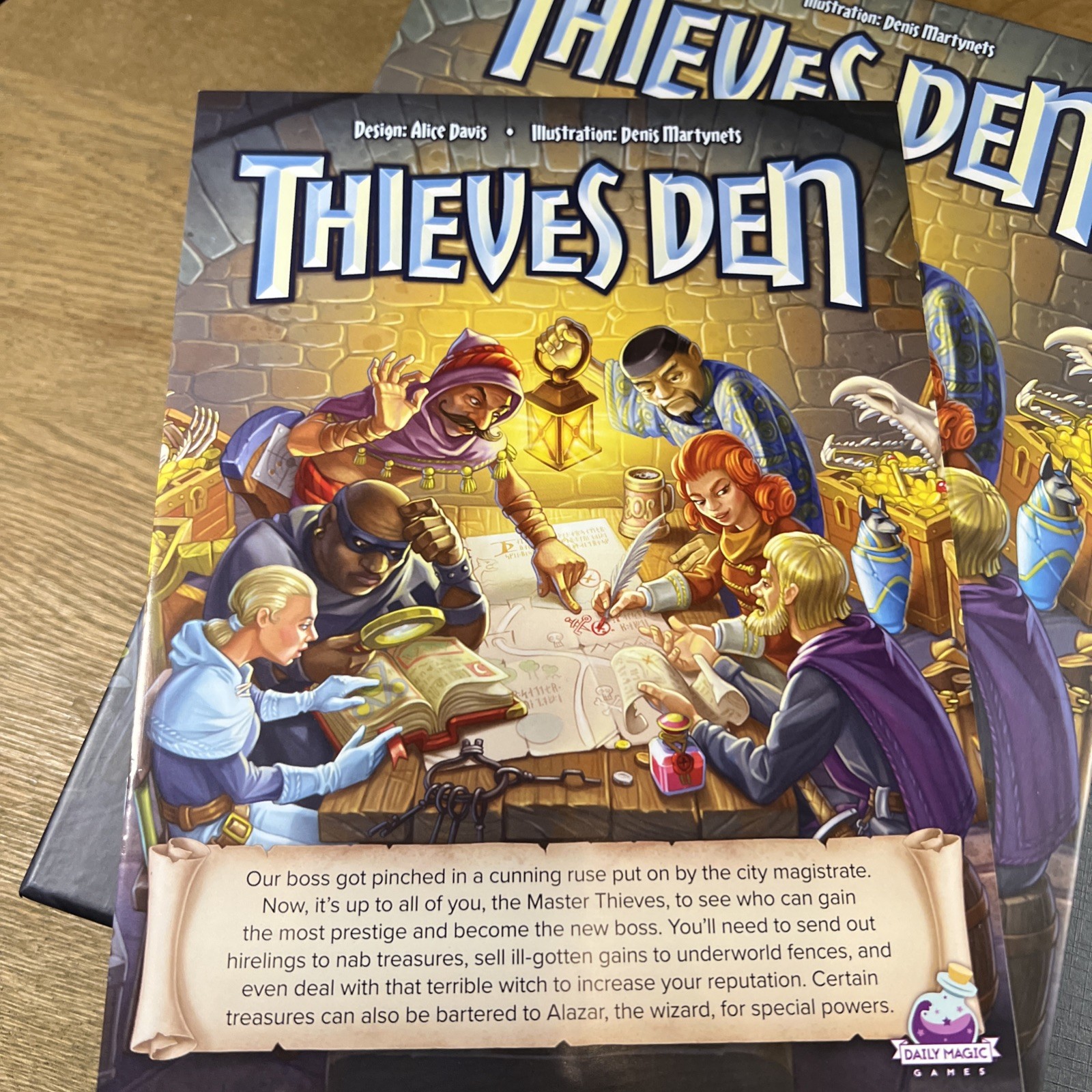 Thieves Den Board Game New Sealed + Fortune Favors the Bold Daily Magic Games