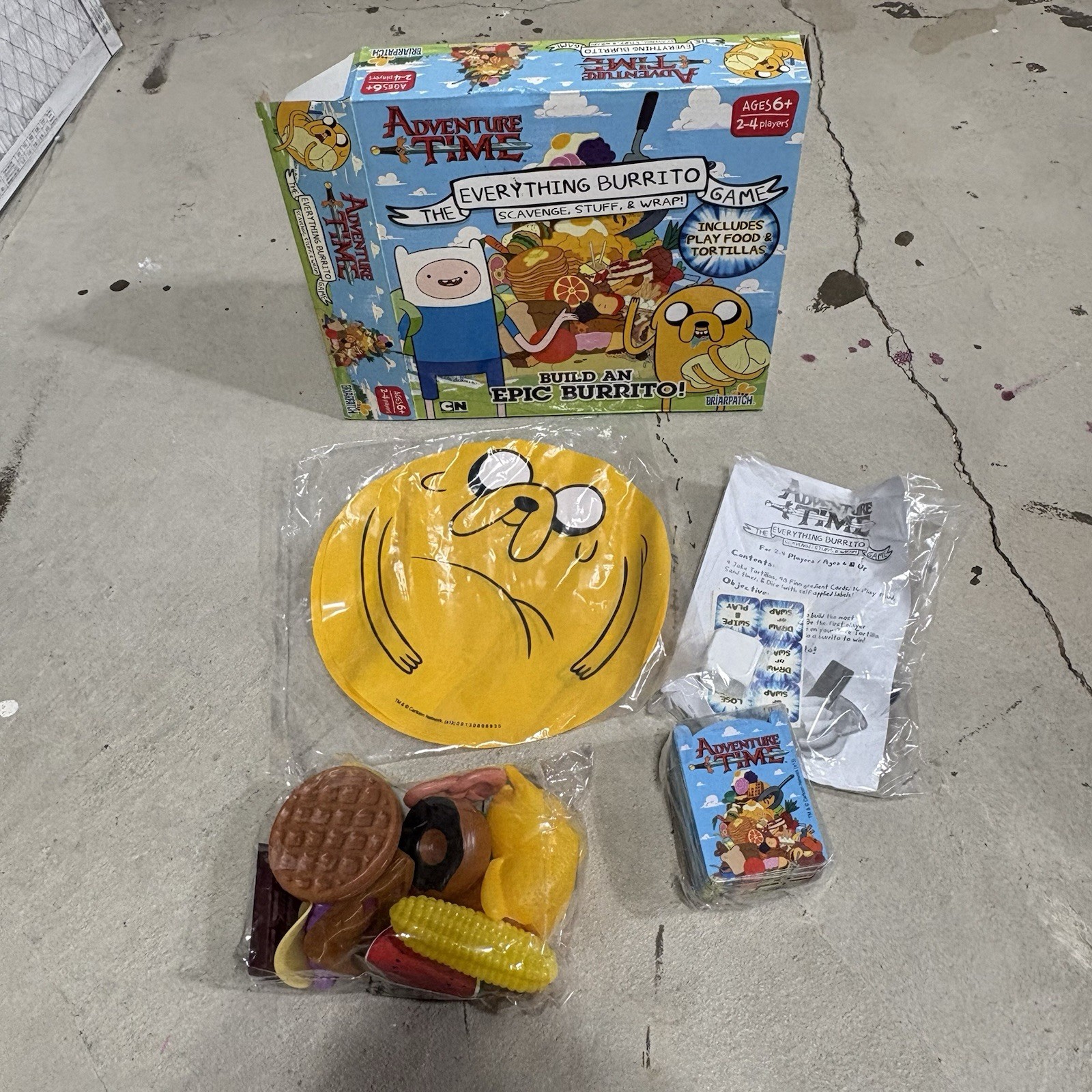 Adventure Time the Everything Burrito Game Jake Finn Build Epic Briarpatch New