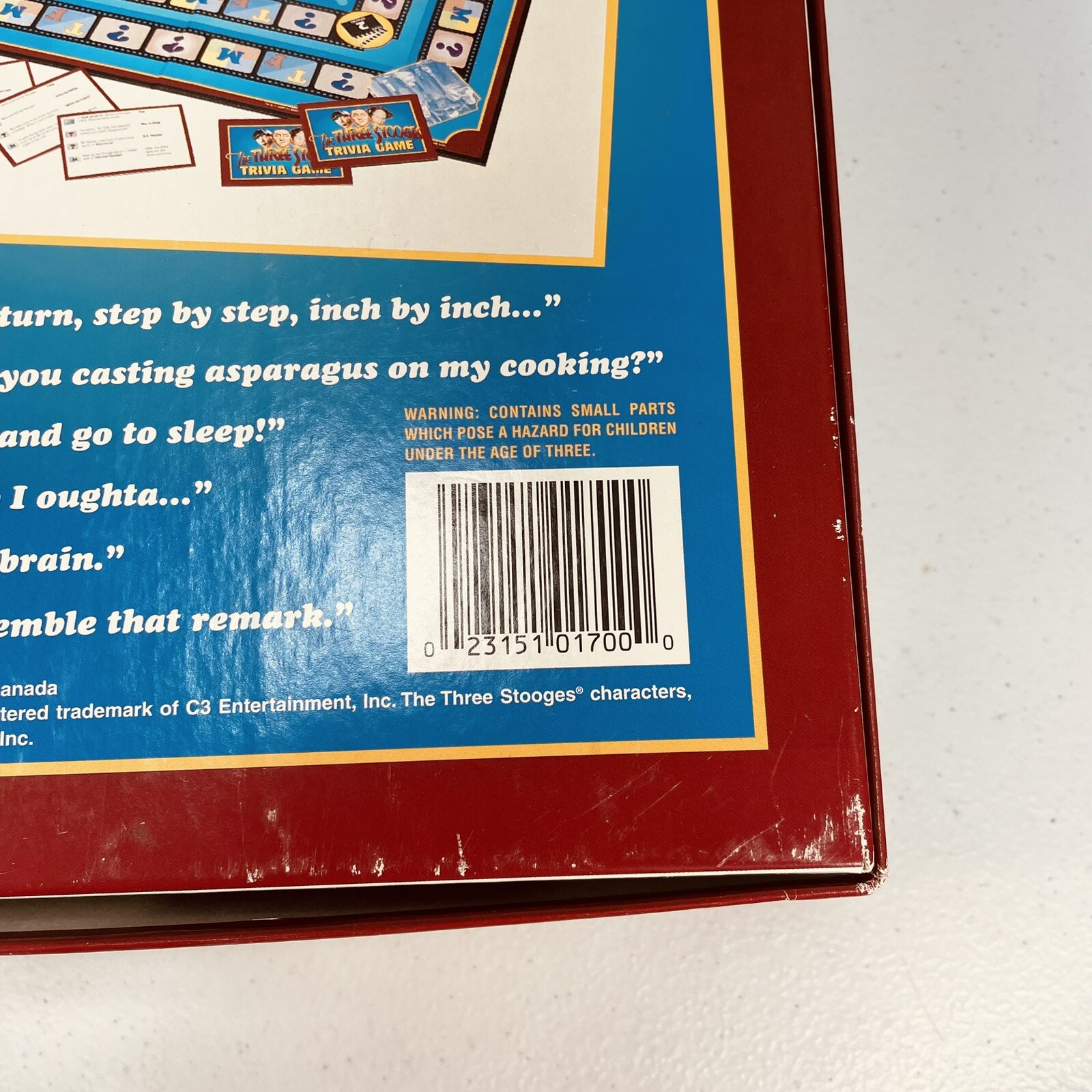 The Official Three Stooges Trivia Game 2000 By Talicor Mo Larry Curly Nyuk Nyuk