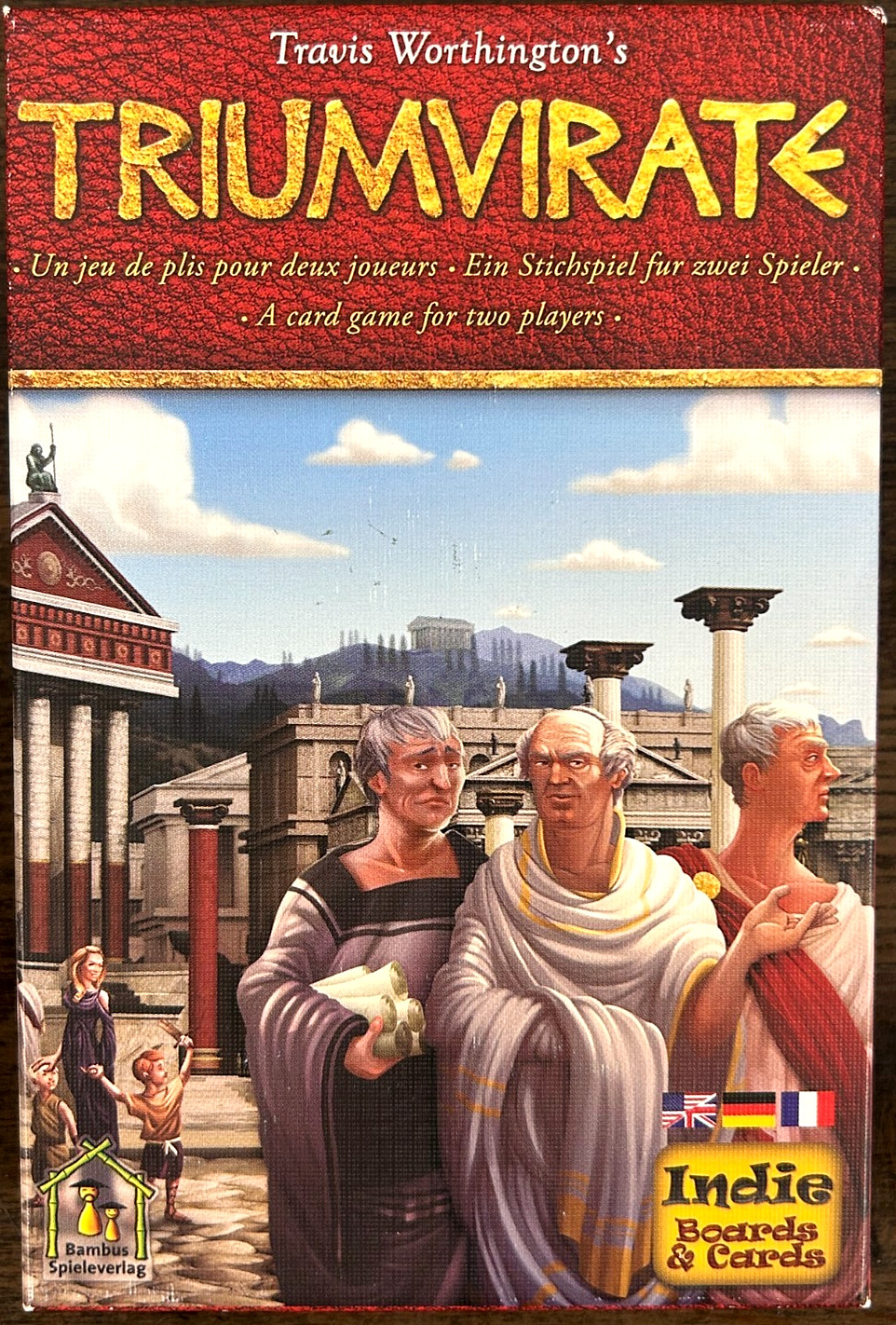 Indie Boards & Cards – Triumvirate Card Game (2010) – COMPLETE! VG+/EX!
