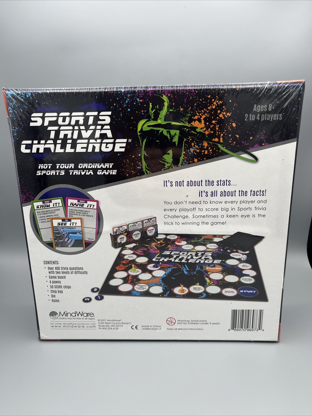 Mindware Sports Trivia Challenge Game 2 To 4 Players Ages 8+ NEW SEALED