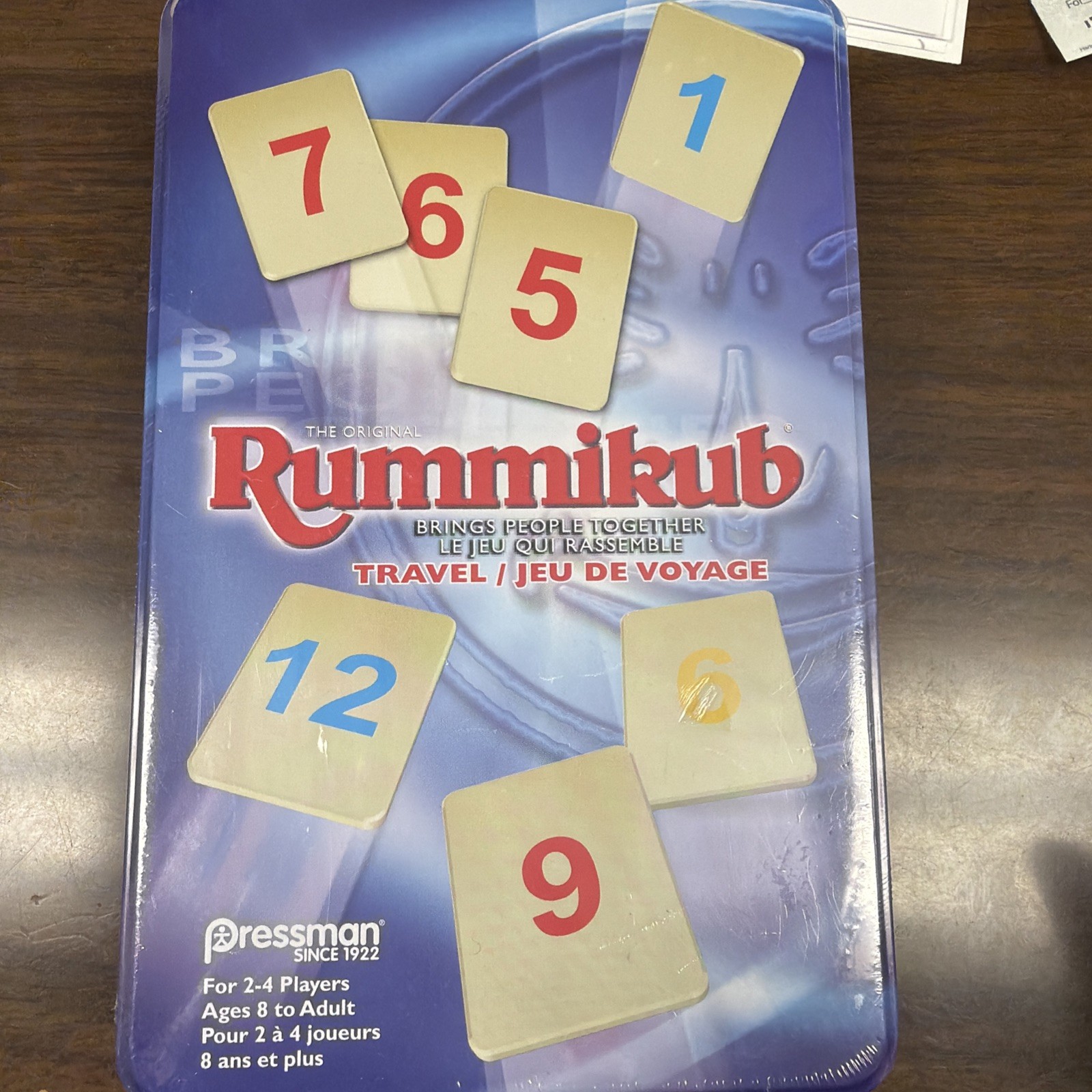 Travel Rummikub Game In Tin 2 To 4 Players Ages 8 And Up Fun Strategy Game