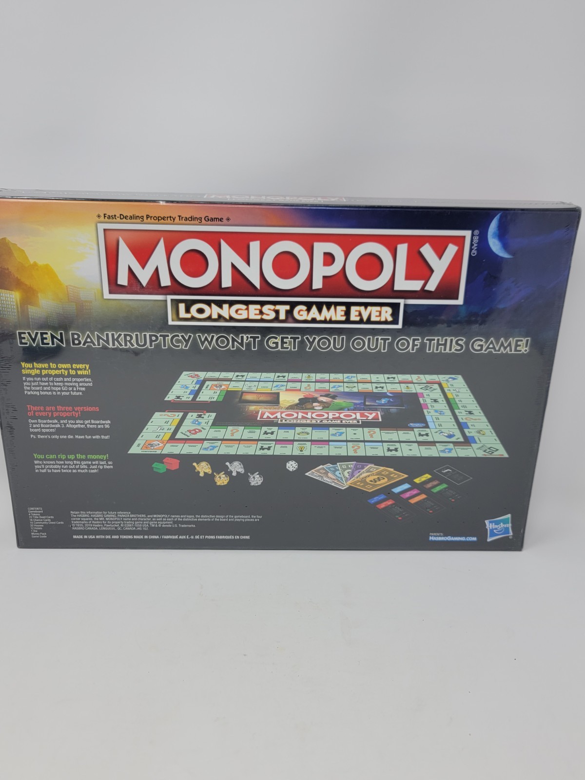 Monopoly Longest Game Ever Edition Hasbro NEW SEALED Retired 2019