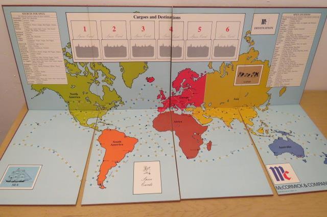 Avalon Hill 1988 – Spices of the World game – McCormick Company (UNCUT + UNP)