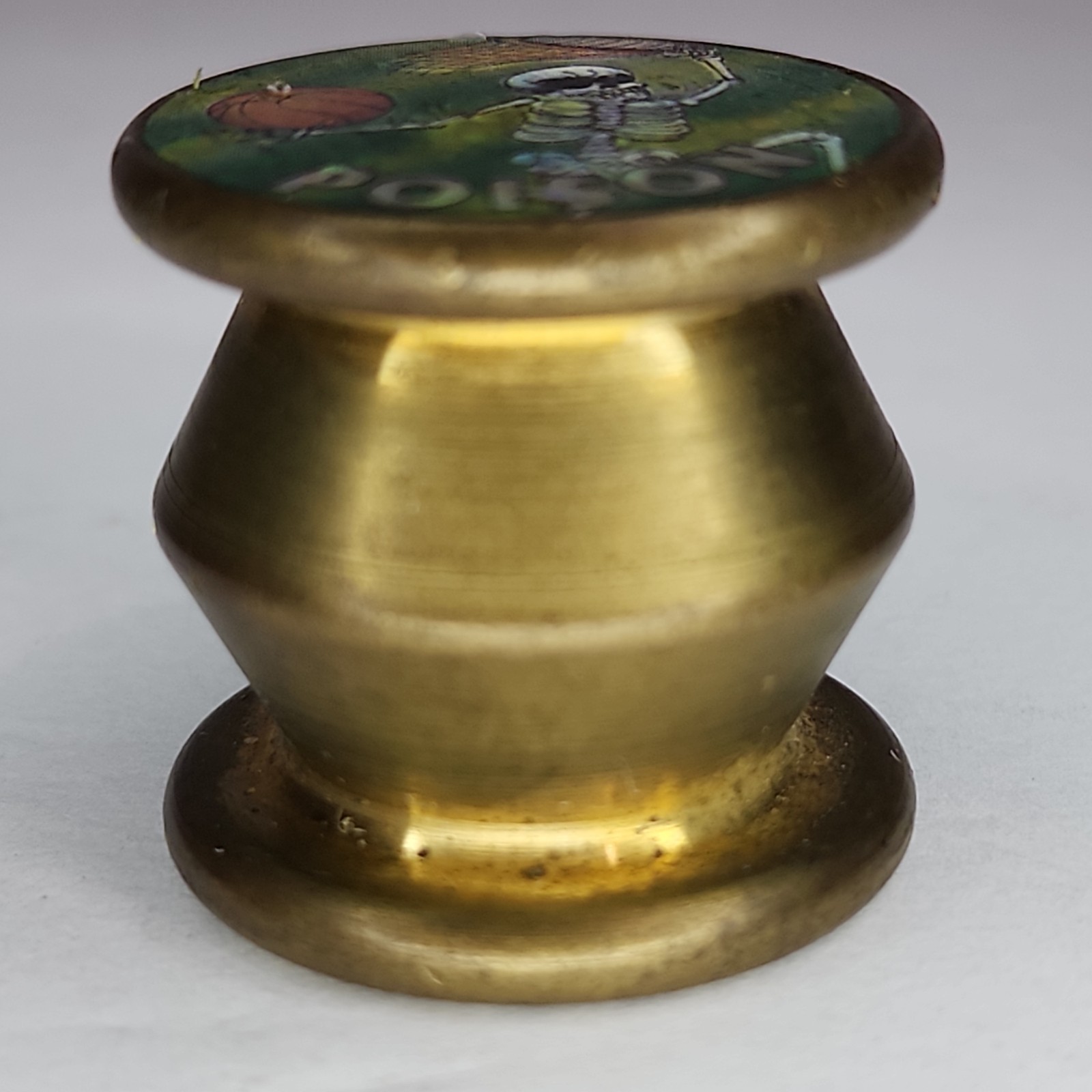 Vintage 90s Heavy Brass Metal POG Torpedo Slammer Poison Holo Design 5oz
