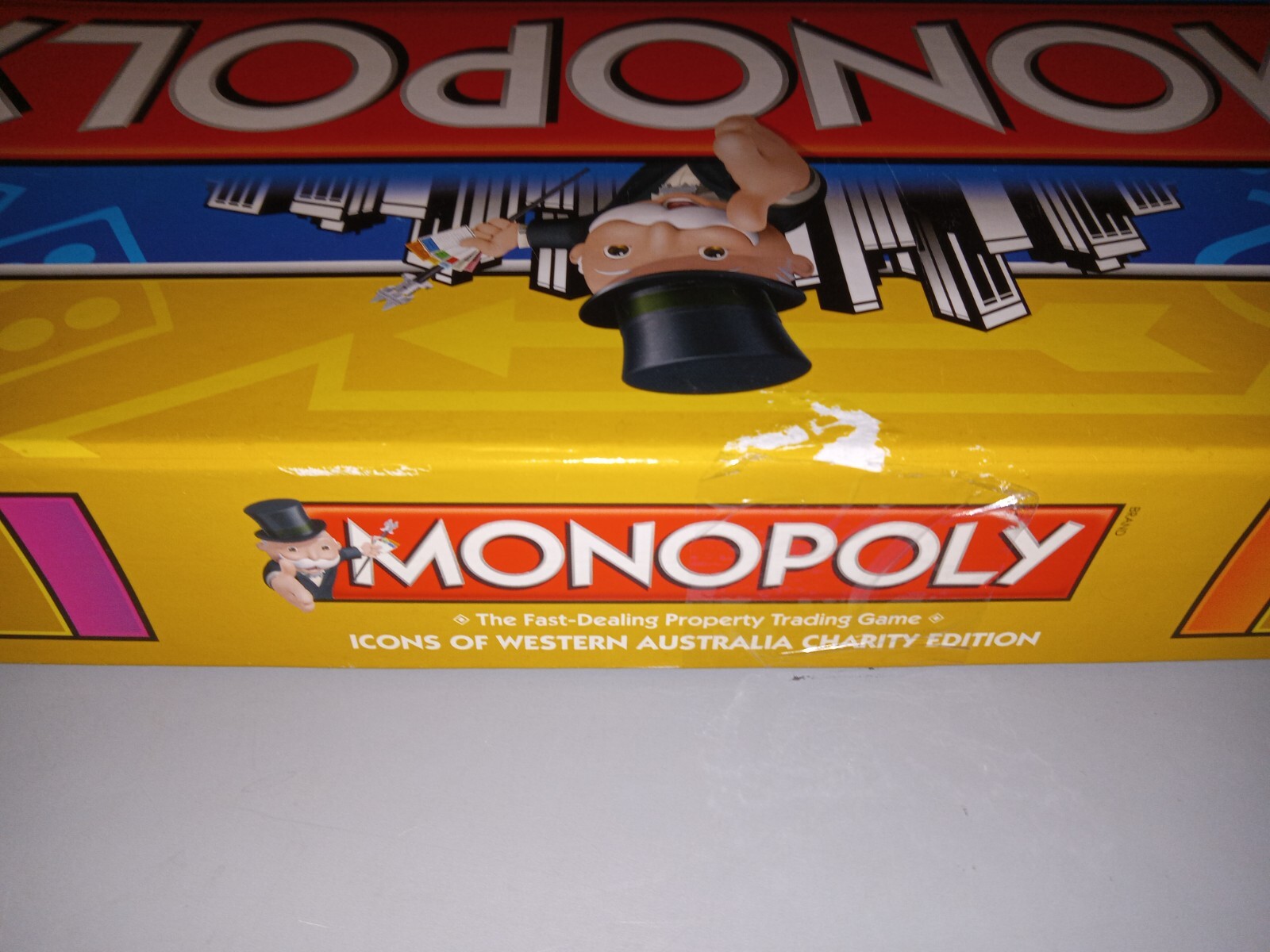 Monopoly Icons – Western Australia Charity Edition – Parts Sealed – Box Damage