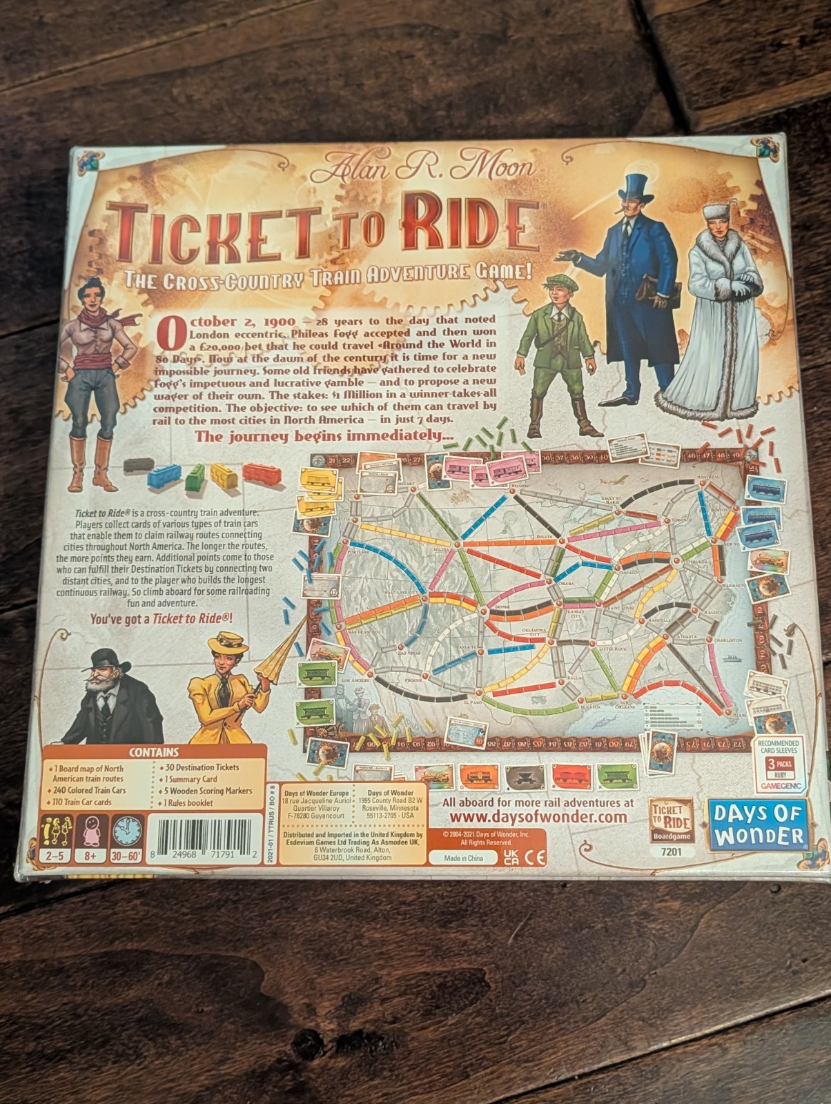 Ticket to Ride Board Game By Days of Wonder – NEW Shrink Wrapped Unopened