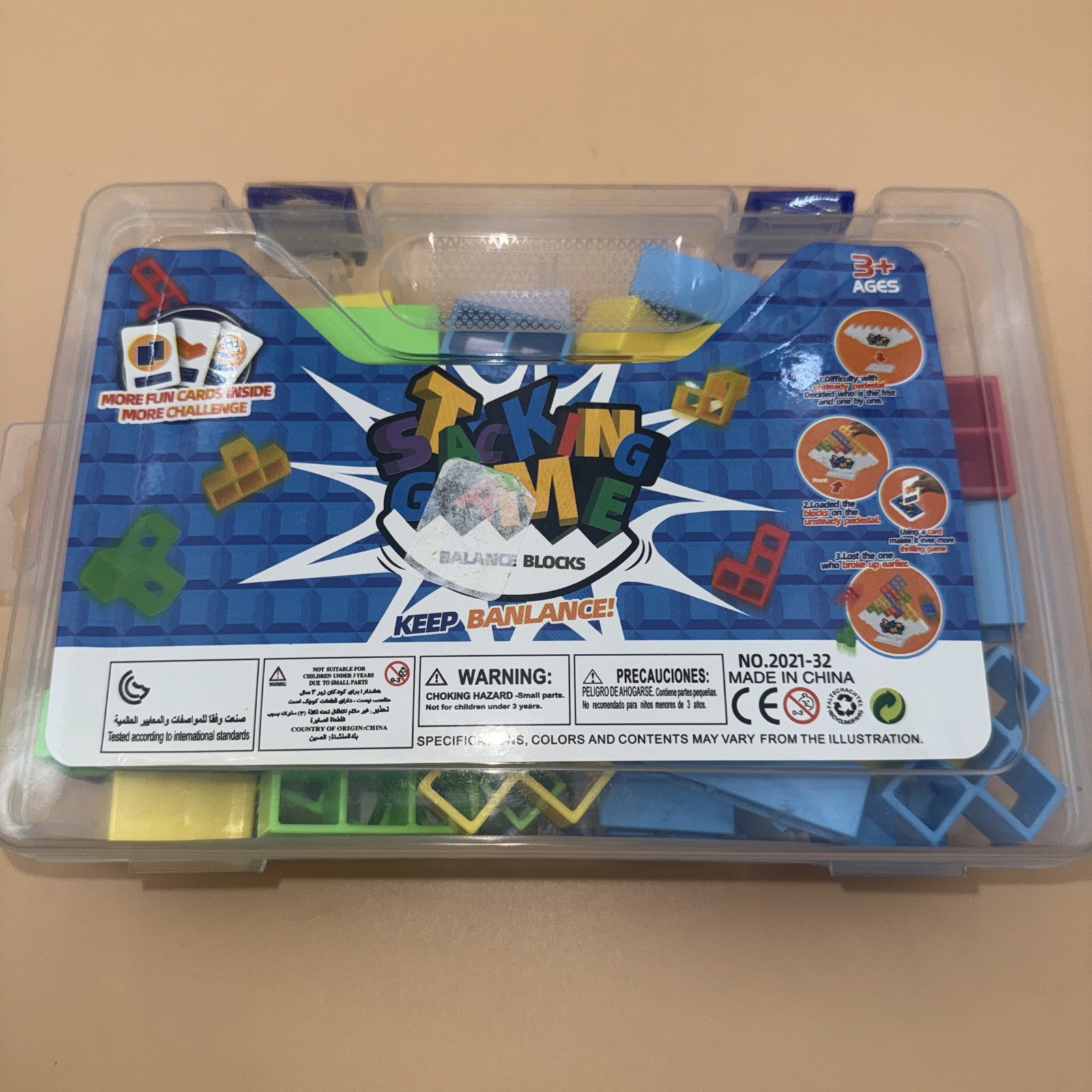 48 PCS Tetra Tower Game,Stack Attack Stack Games for Kids & Adults,Kids STEM