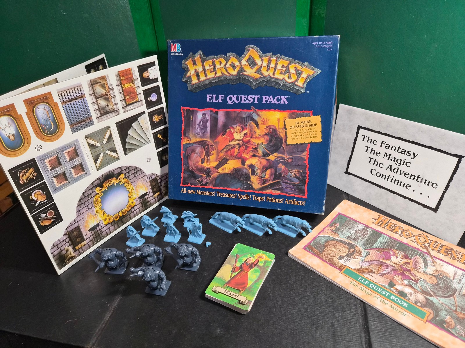 HeroQuest 1992 Quest Pack for the Elf Expansion Pack Complete Un Punched