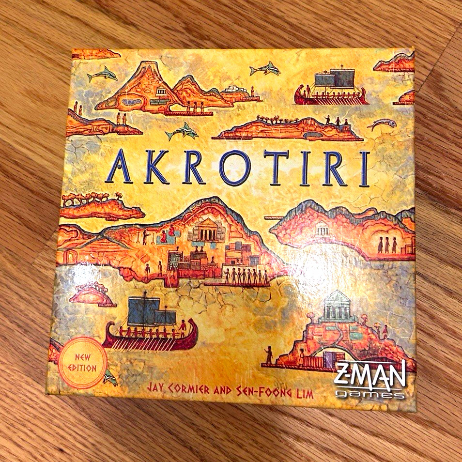 Z-Man Games Akrotiri Strategy Board Game New Edition 2 Players Ages 13+