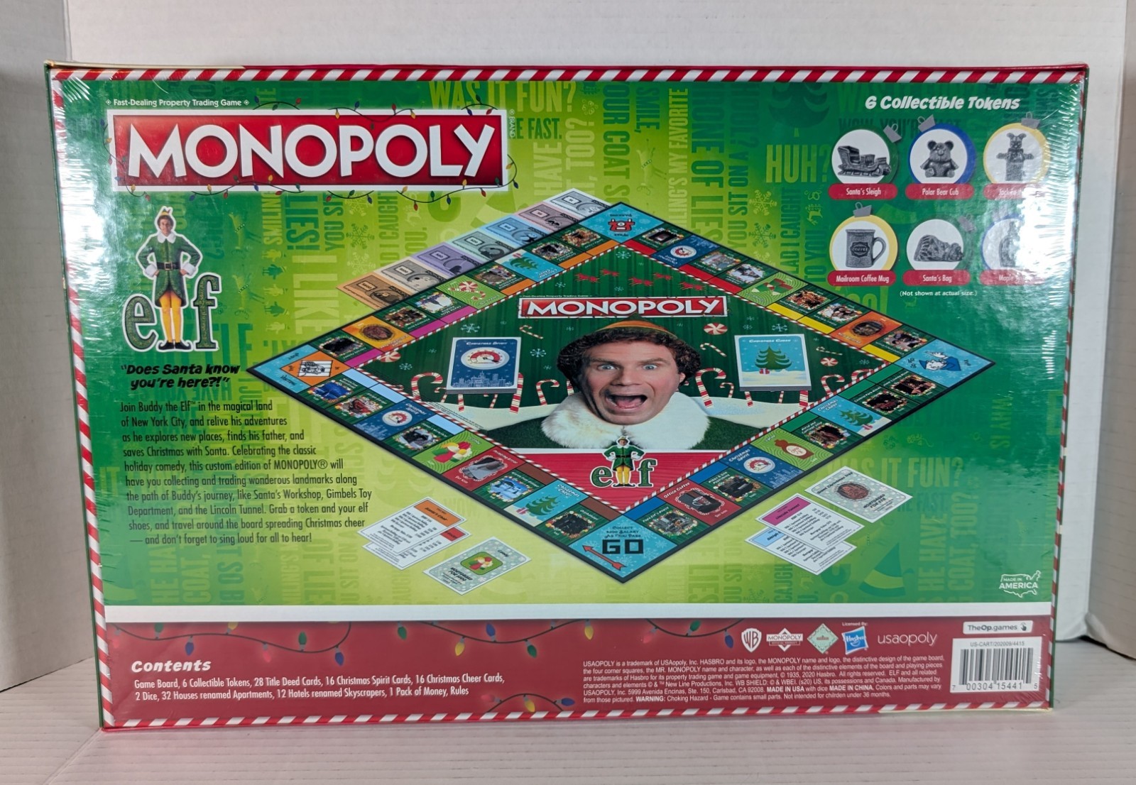 ELF MONOPOLY Game Age 8+ 2-6 Players 60+ Minutes (NEW SEALED)