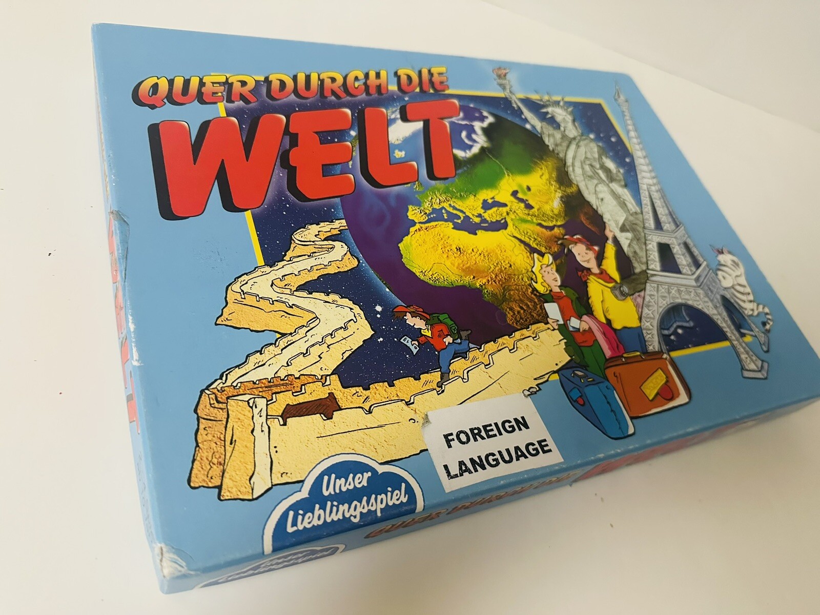 Quer Durch Die WELT World Travel Board Game RARE Unser Lieblingspiel In German