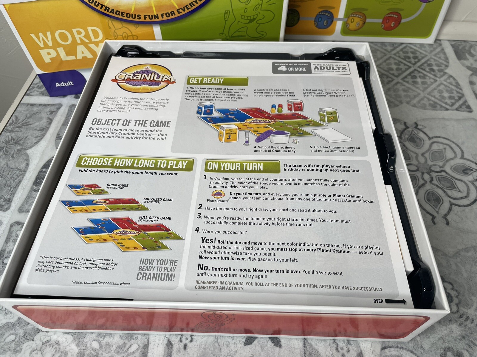 Cranium 3 In 1 Board Game By Hasboro 2009 Complete Adult 16+