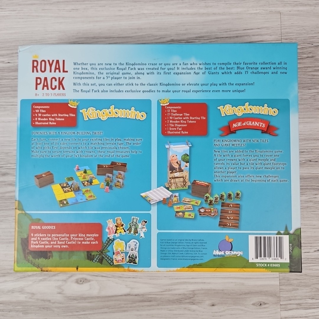 Kingdomino Royal Pack Original Kingdomino And Age Of Giants Expansion NIB