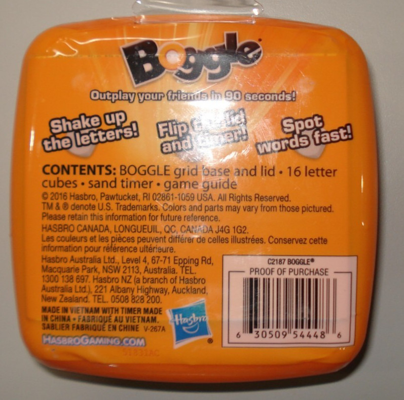 BOGGLE CLASSIC by Hasbro Gaming NEW SEALED