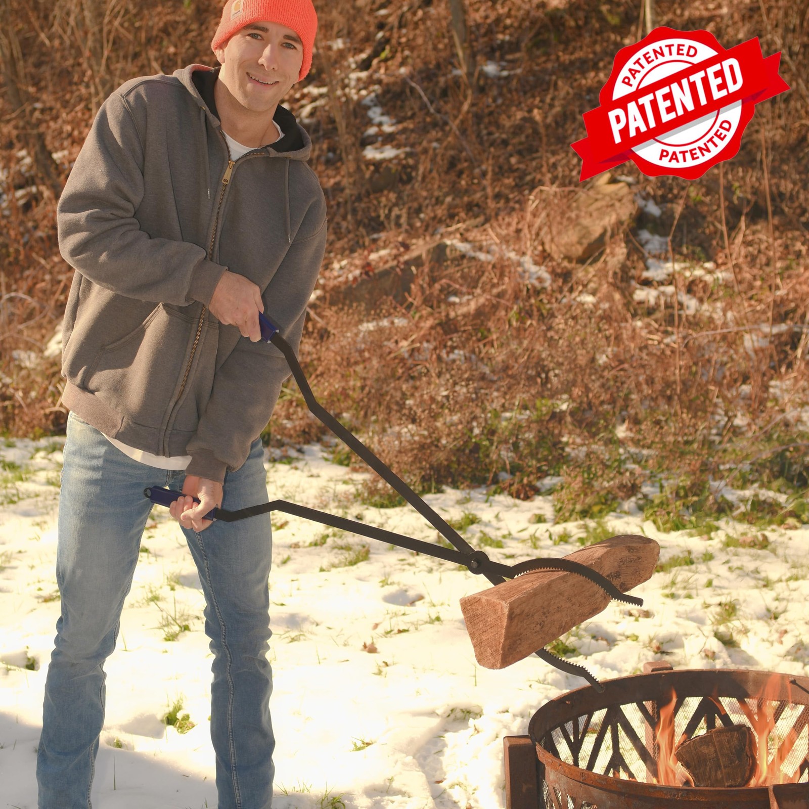 40″ Fire Log Tongs 40in fire tong poker set, set