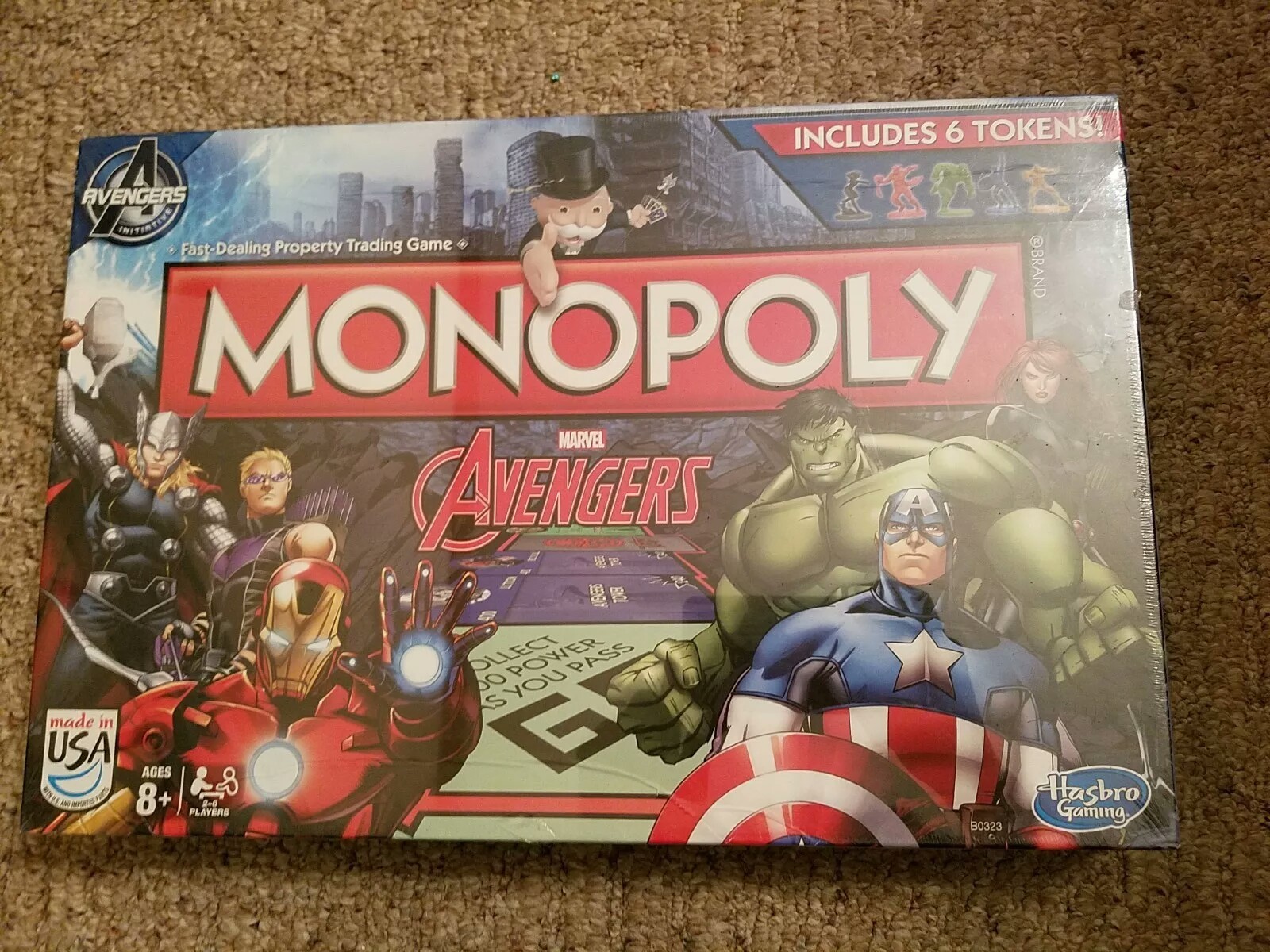 2014 Marvel Avengers Monopoly Factory Sealed (USA SHIPS FREE)