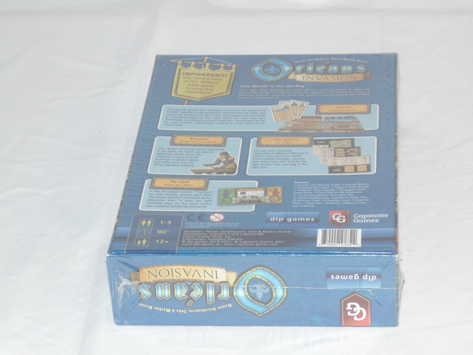 Orléans Invasion Big Expansion New in Shrink Capstone Games
