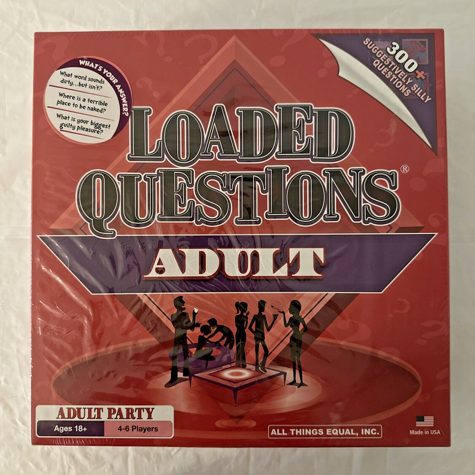 LOADED QUESTIONS Adult Party Game Ages 18+ For 4-6 Players 2012 BRAND NEW SEALED