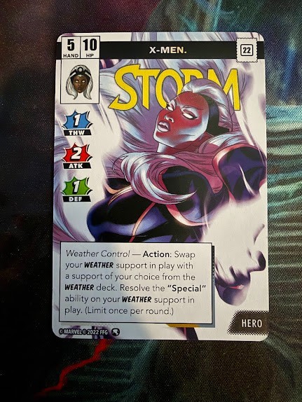 [Marvel Champions LCG] Storm (Alternate Art) – Mutant Genesis Promo Card – NM
