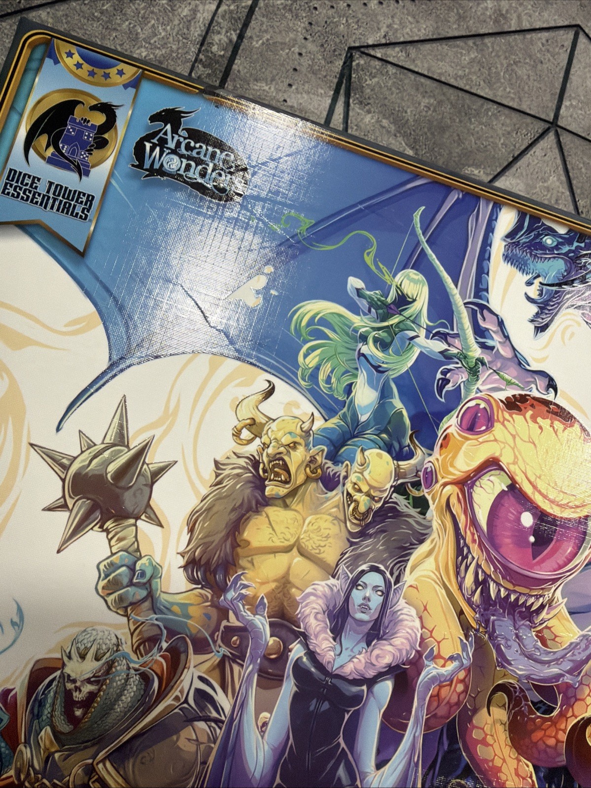 Dragonscales Board Game +Dice Tower Promo Cards Arcane Wonders Richard Launius