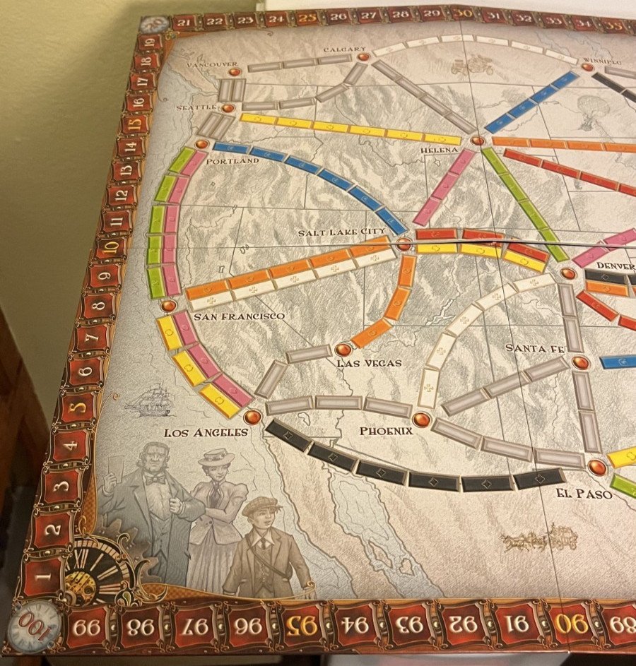 Ticket To Ride Board Game Days of Wonder Alan R Moon Complete Used Train Strateg