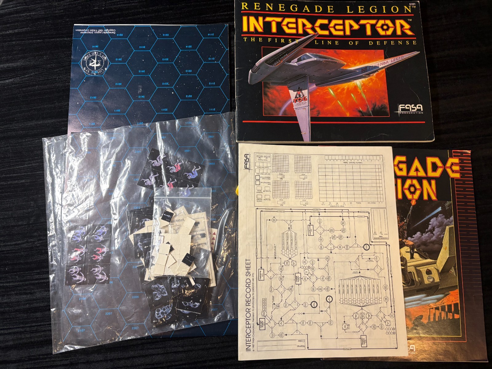 Interceptor Renegade Legion 100% Verified Complete FASA 1987