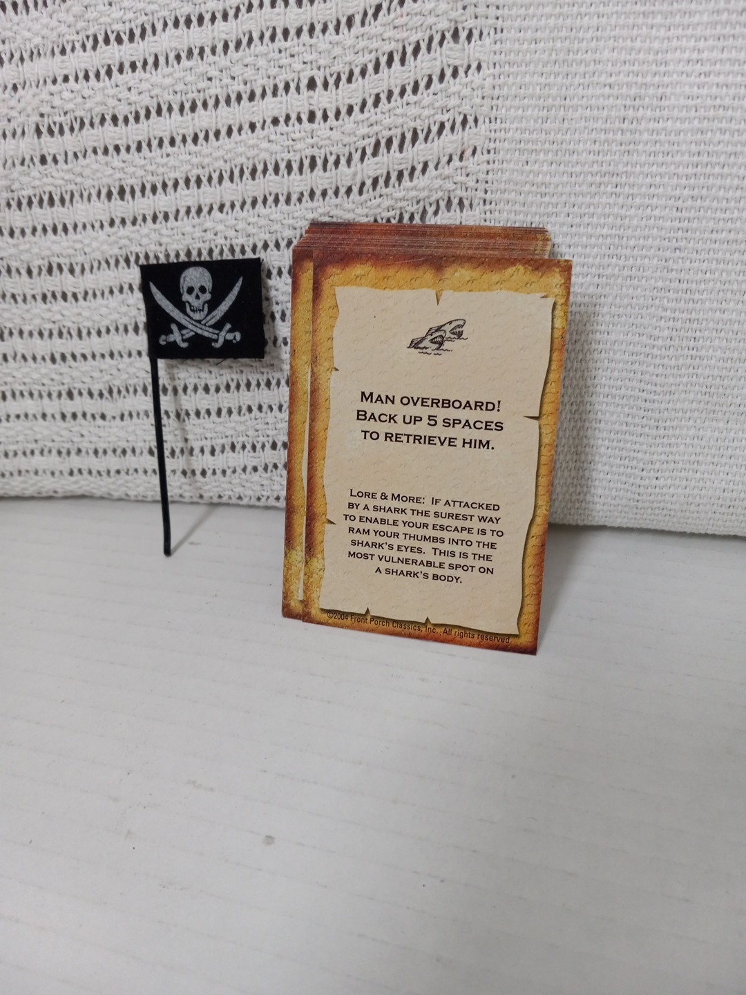 Front Porch Classics DREAD PIRATE Replacement Card Deck With Flag 52 Cards