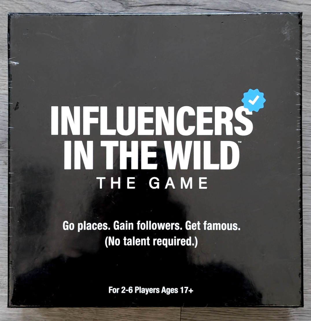 TRIPLE 5 GAMES ~ INFLUENCERS IN THE WILD ~ GAME FOR 2-6 PLAYERS 17+~ NEW IN BOX