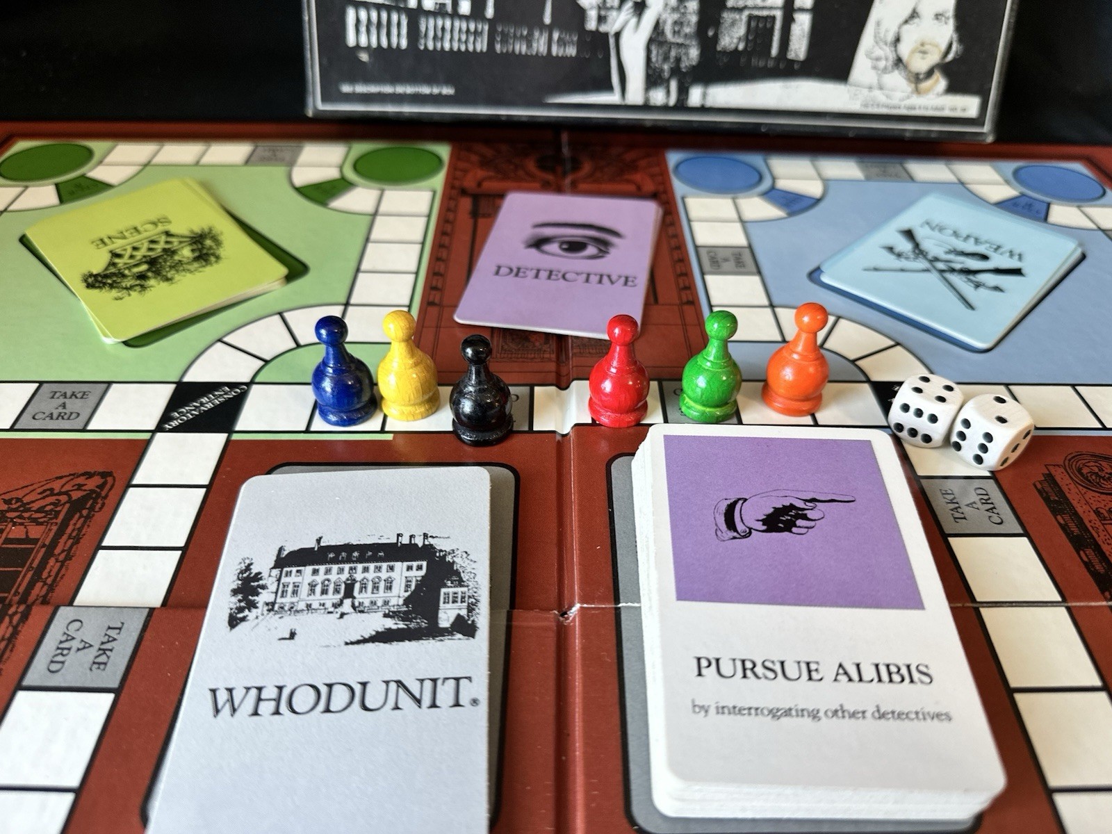 Selchow & Righter WhoDunit Mystery Board Game 1985 Vintage No. 80 Complete