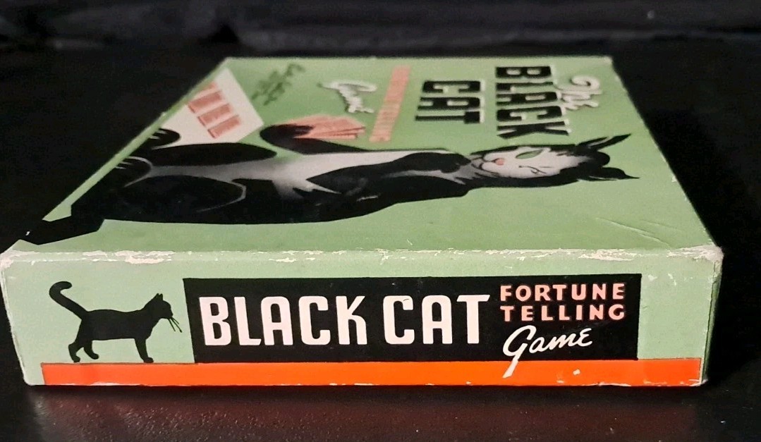VINTAGE 1960’S PARKER BROTHERS BLACK CAT FORTUNE TELLING GAME COMPLETE