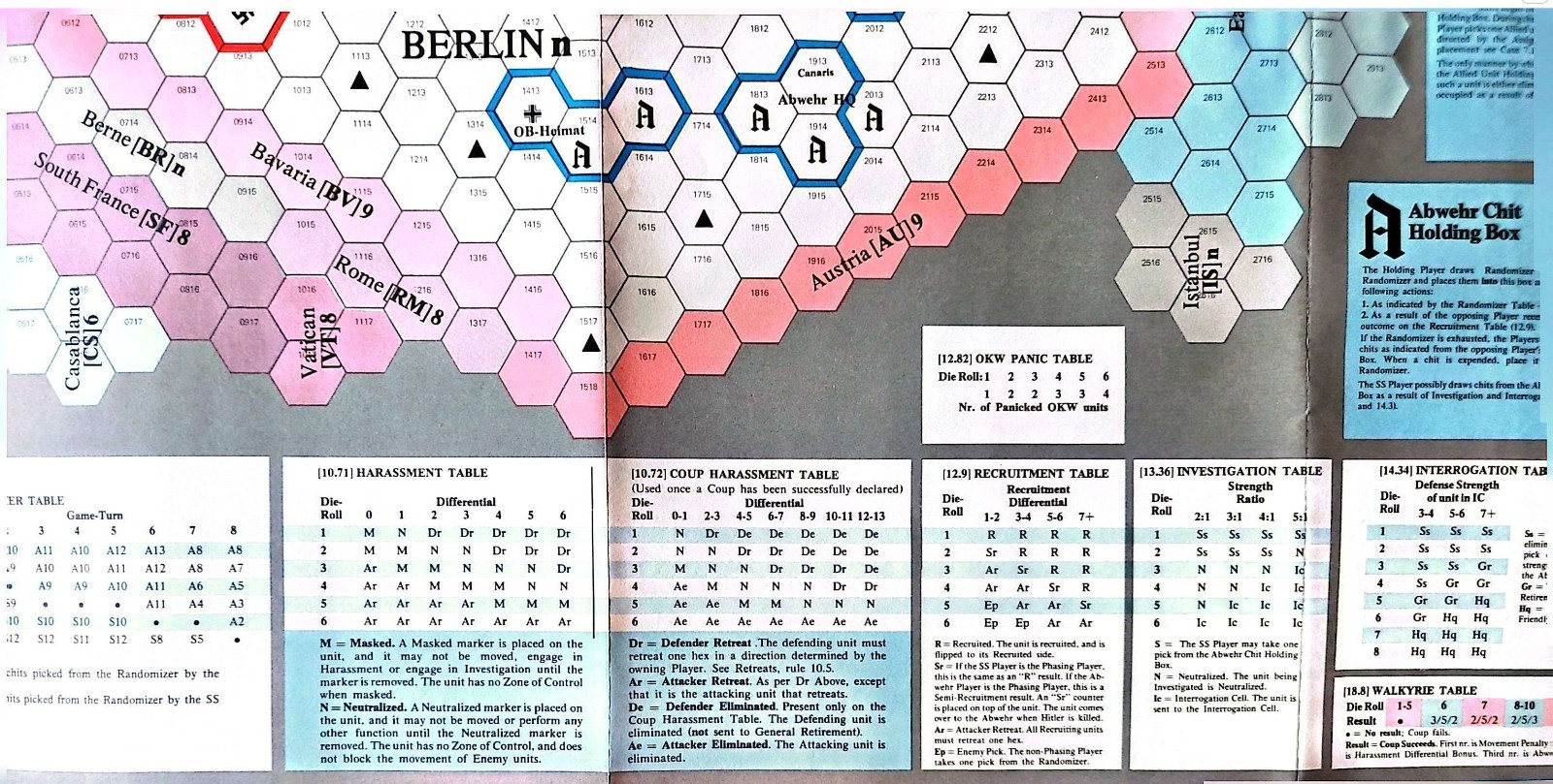 Strategy & Tactics #59 THE PLOT TO ASSASSINATE HITLER 1938-44 SPI 1976 UNPUNCHED