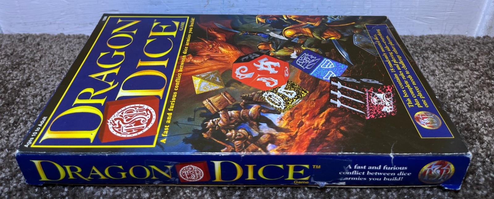 TSR Dragon Dice Game Starter Set Box Vintage 1995 Lester Smith Unplayed