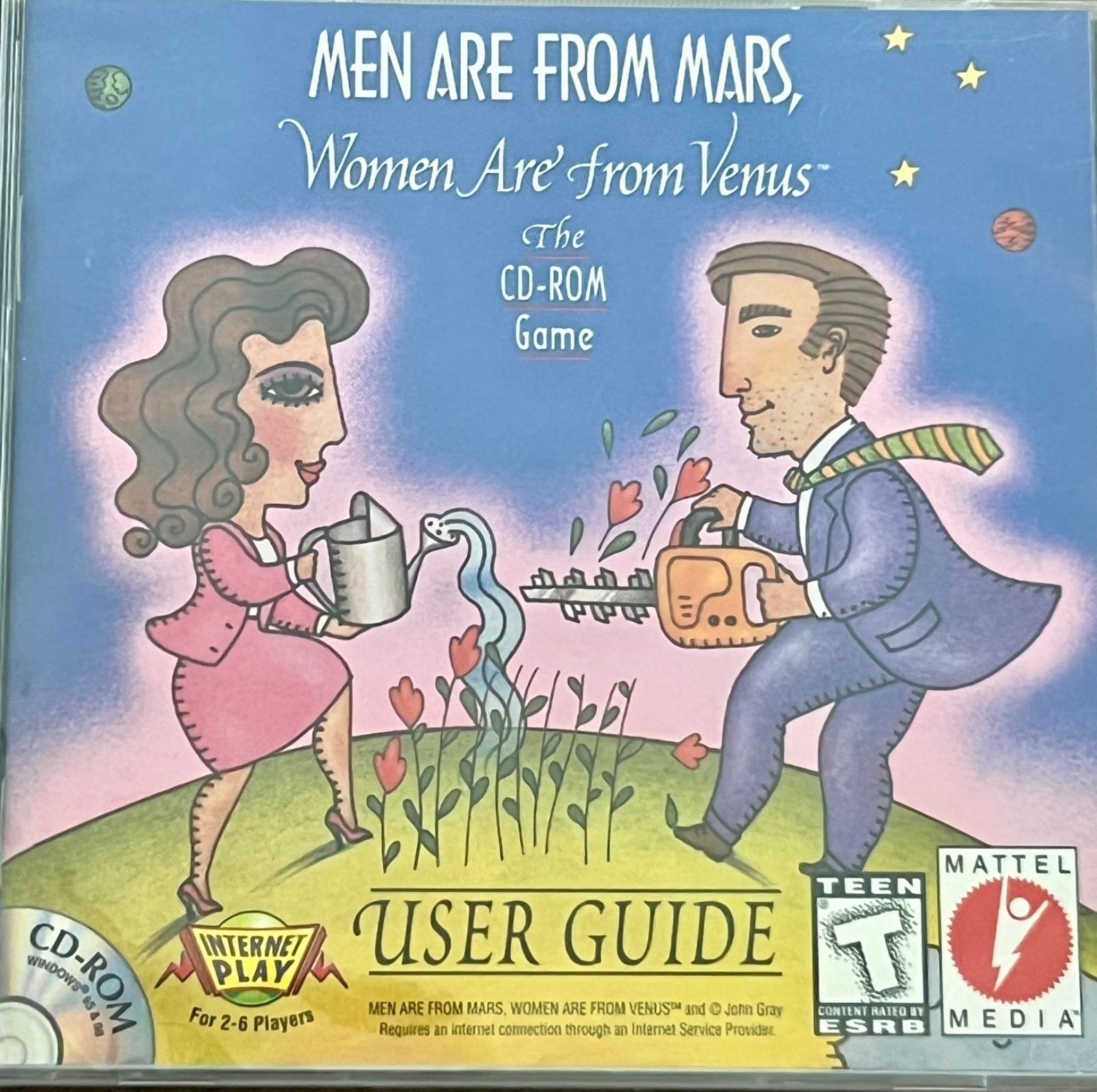 Men Are From Mars, Women Are From Venus – CD-ROM Game & USER GUIDE – Mattel 1999