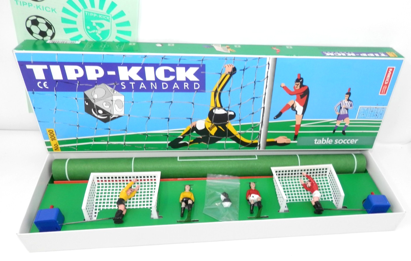 MIEG Tipp-Kick Standard Soccer Game Table Football Metal Kickers Complete German
