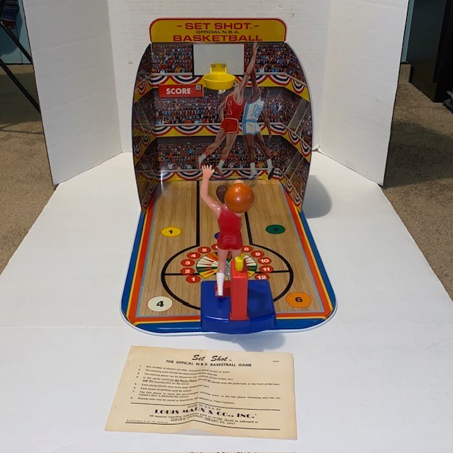 1971 MARX Toys #6230 Official NBA Set Shot Basketball Shooting Game RARE w/ Box