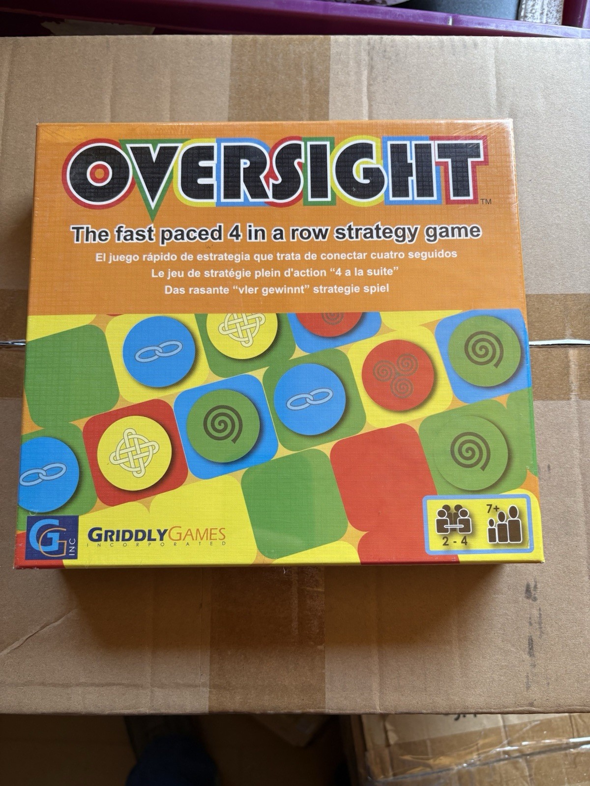 Oversight Fast Paced 4 in a Row Strategy Board Game Griddly Games NIB